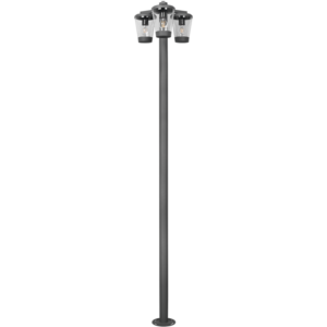 Κολωνάκι Trio Lighting 3xE27   Ανθρακί Χυτό Αλουμίνιο  IP44  – 411060342