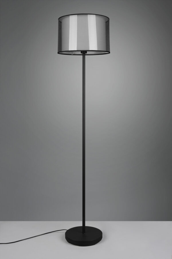 Φωτιστικό Δαπέδου Trio Lighting BURTON  1x E27 Μαύρο Ματ Μεταλλικό   – 411400132