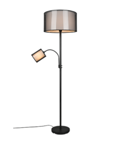 Φωτιστικό Δαπέδου Trio Lighting BURTON 1x E27 Μαύρο Ματ Μεταλλικό – 411400232