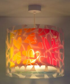 Cuore κρεμαστό εφηβικό φωτιστικό οροφής Ango – 41182