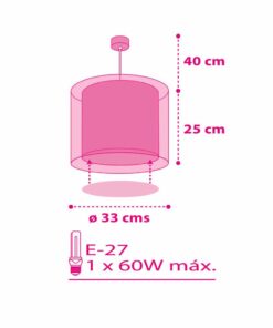 Cuore κρεμαστό εφηβικό φωτιστικό οροφής Ango – 41182