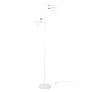 Φωτιστικό Δαπέδου Trio Lighting ROXIE  2x E14 Λευκό Ματ Μεταλλικό   – 411900231