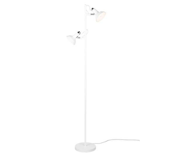 Φωτιστικό Δαπέδου Trio Lighting ROXIE  2x E14 Λευκό Ματ Μεταλλικό   – 411900231