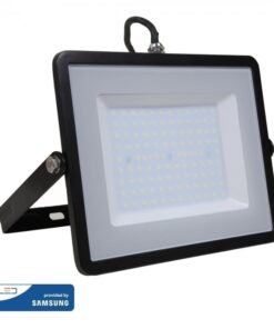 LED Προβολέας 100W V-TAC PRO Samsung Chip 100° 8200lm Μαύρος Αδιάβροχος IP65 Θερμό 3000K – 21412