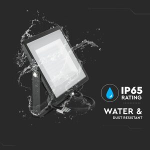 LED Προβολέας 100W V-TAC PRO Samsung Chip 100° 8200lm Μαύρος Αδιάβροχος IP65 Θερμό 3000K – 21412