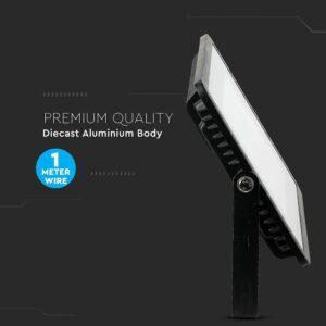 LED Προβολέας 100W V-TAC PRO Samsung Chip 100° 8200lm Μαύρος Αδιάβροχος IP65 Θερμό 3000K – 21412