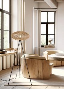 Φωτιστικό Δαπέδου Trio Lighting 1xE27 Μαύρου Χρώματος – 412300136