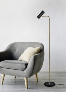 Φωτιστικό Δαπέδου Trio Lighting GU10 Ορείχαλκος Ματ Μεταλλικό 412400108