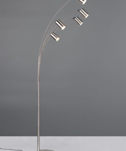 Φωτιστικό Δαπέδου Νίκελ Ματ Μεταλλικό MARLEY 5xGU10 Trio Lighting – 412400507