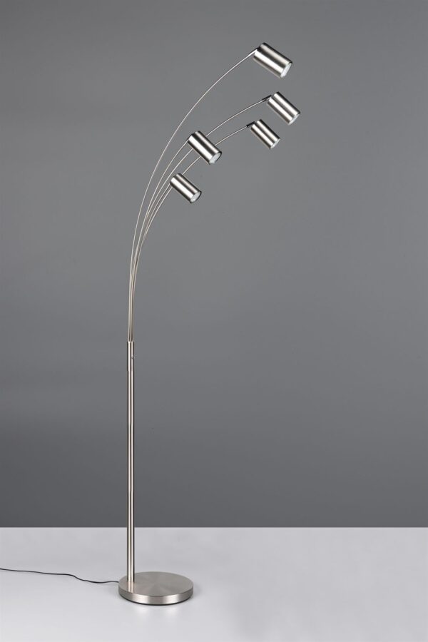 Φωτιστικό Δαπέδου Νίκελ Ματ Μεταλλικό MARLEY 5xGU10 Trio Lighting – 412400507