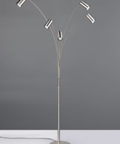 Φωτιστικό Δαπέδου Νίκελ Ματ Μεταλλικό MARLEY 5xGU10 Trio Lighting – 412400507