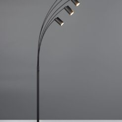 Φωτιστικό Δαπέδου Μαύρο Ματ Μεταλλικό MARLEY 5xGU10 Trio Lighting – 412400532