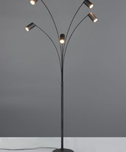 Φωτιστικό Δαπέδου Μαύρο Ματ Μεταλλικό MARLEY 5xGU10 Trio Lighting – 412400532