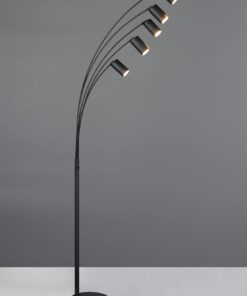 Φωτιστικό Δαπέδου Μαύρο Ματ Μεταλλικό MARLEY 5xGU10 Trio Lighting – 412400532