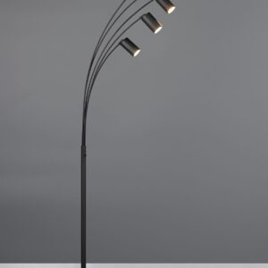 Φωτιστικό Δαπέδου Μαύρο Ματ Μεταλλικό MARLEY 5xGU10 Trio Lighting – 412400532