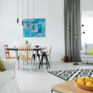 Φωτιστικό Δαπέδου Μαύρο Ματ Μεταλλικό MARLEY 5xGU10 Trio Lighting – 412400532