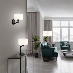 Φωτιστικό Δαπέδου Trio Lighting CASSIO  1x E27 Μαύρο Ματ Μεταλλικό   – 414400132