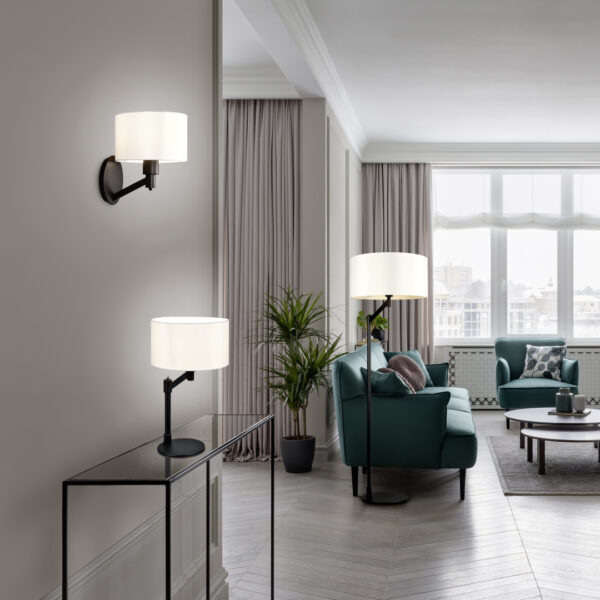 Φωτιστικό Δαπέδου Trio Lighting CASSIO  1x E27 Μαύρο Ματ Μεταλλικό   – 414400132