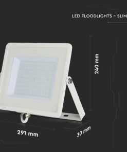 LED Προβολέας 100W V-TAC PRO Samsung Chip 100° 8200lm Λευκός Αδιάβροχος IP65 Θερμό 3000K – 21415