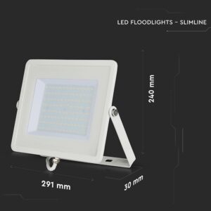 LED Προβολέας 100W V-TAC PRO Samsung Chip 100° 8200lm Λευκός Αδιάβροχος IP65 Θερμό 3000K – 21415