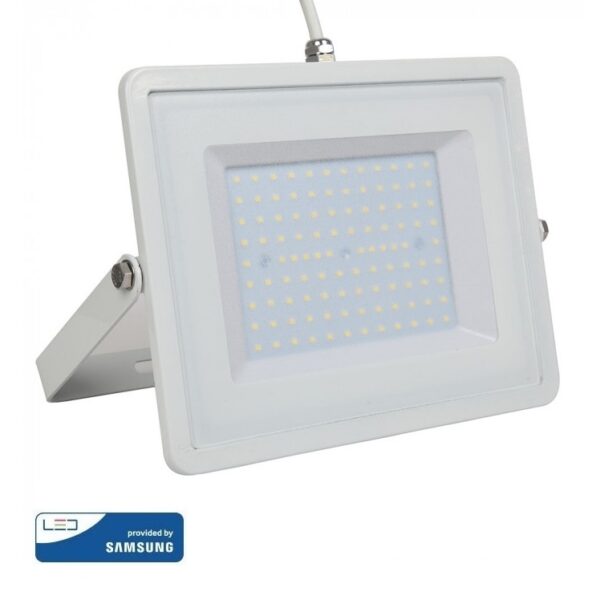 LED Προβολέας 100W V-TAC PRO Samsung Chip 100° 8200lm Λευκός Αδιάβροχος IP65 Ψυχρό 6400K - 21417