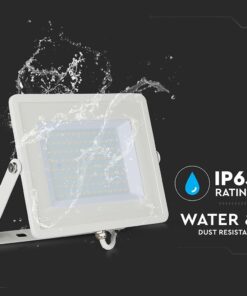 LED Προβολέας 100W V-TAC PRO Samsung Chip 100° 8200lm Λευκός Αδιάβροχος IP65 Θερμό 3000K – 21415