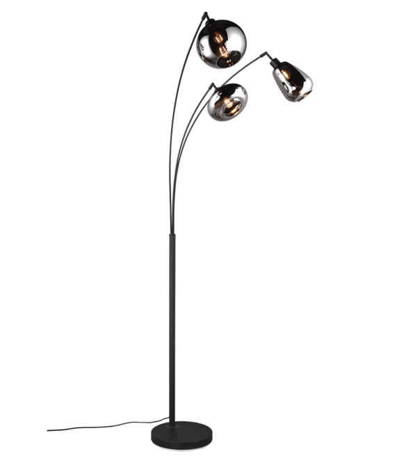 Φωτιστικό Δαπέδου Trio Lighting 3xE14 Μαύρου Χρώματος - 417000332