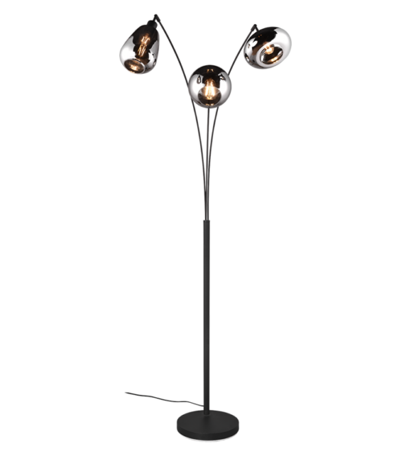 Φωτιστικό Δαπέδου Trio Lighting 3xE14 Μαύρου Χρώματος – 417000332