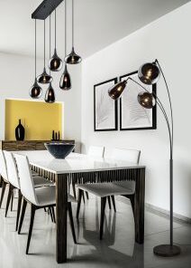 Φωτιστικό Δαπέδου Trio Lighting 3xE14 Μαύρου Χρώματος – 417000332