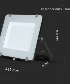 LED Προβολέας 200W V-TAC PRO Samsung Chip 100° 16500lm Μαύρος Αδιάβροχος IP65 Ψυχρό 6400K – 21419