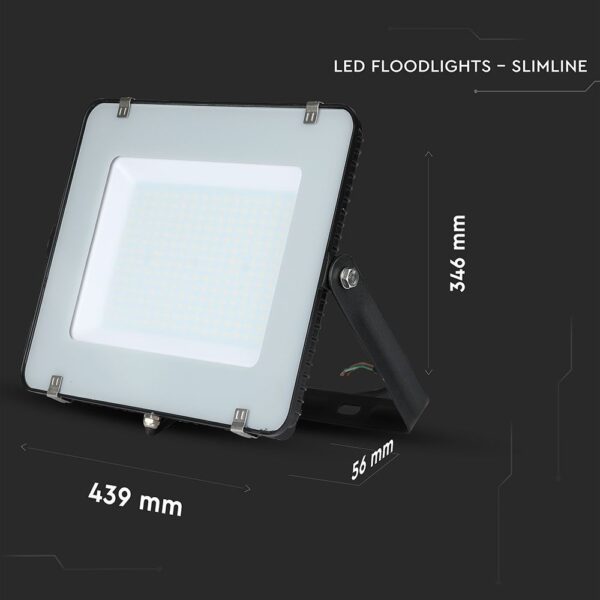 LED Προβολέας 200W V-TAC PRO Samsung Chip  100° 16500lm Μαύρος Αδιάβροχος IP65 Ψυχρό 6400K – 21419