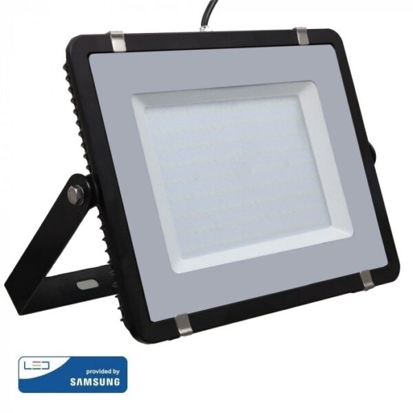 LED Προβολέας 200W V-TAC PRO Samsung Chip  100° 16500lm Μαύρος Αδιάβροχος IP65 Ψυχρό 6400K - 21419