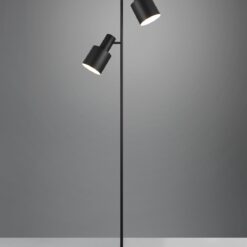 Φωτιστικό Δαπέδου Μαύρο Ματ με 2 Σποτ AGUDO 2x E27 Trio Lighting – 419400232