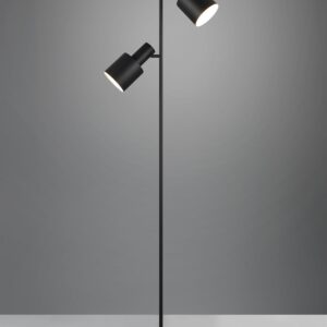 Φωτιστικό Δαπέδου Μαύρο Ματ με 2 Σποτ AGUDO 2x E27 Trio Lighting – 419400232