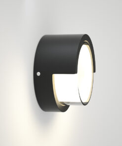 Φωτιστικό επιτοίχιο HER-02 LED BLACK εξωτερικού χώρου Heronia – 42-0002