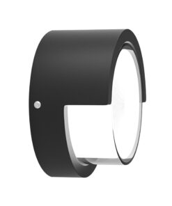 Φωτιστικό επιτοίχιο HER-02 LED BLACK εξωτερικού χώρου Heronia – 42-0002