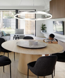 InLight Κρεμαστό φωτιστικό LED 45W 3CCT (by switch on base) 6095-C-Silver