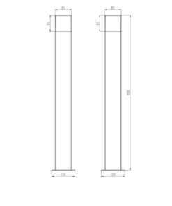 Κολωνάκι Trio Lighting LED 4W E14 Ανθρακί Αλουμίνιο 320lm 3000K IP44 420060142