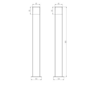 Κολωνάκι Trio Lighting LED 4W E14 Ανθρακί Αλουμίνιο 320lm 3000K IP44 420060142
