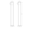 Κολωνάκι Trio Lighting LED 4W E14 Τιτάνιο Αλουμίνιο 320lm 3000K IP44 420060187
