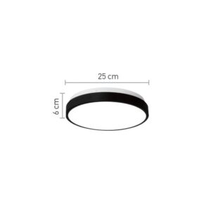 InLight Πλαφονιέρα οροφής LED 12W 4000K από ακρυλικό και μεταλλική βάση D:25cm (42014)