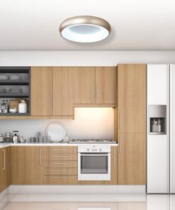 Πλαφονιέρα οροφής LED 110W 3CCT (by tuya) από μαύρο και λευκό ακρυλικό D:60W (42020-Α-Black)