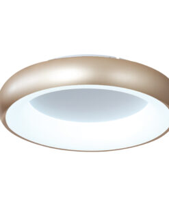 InLight Πλαφονιέρα οροφής LED 110W 3CCT από χρυσαφί και λευκό ακρυλικό D:60cm (42021-A-Golden)