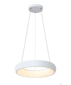 InLight Κρεμαστό φωτιστικό LED 110W 3CCT από λευκό ακρυλικό D:60cm (42023-A-White)