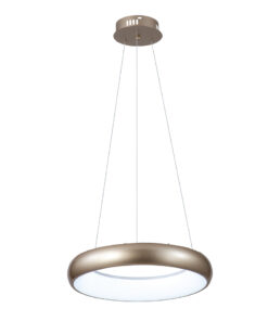 InLight Κρεμαστό φωτιστικό LED 110W 3CCT από χρυσαφί και λευκό ακρυλικό D:60cm (42024-A-Golden)