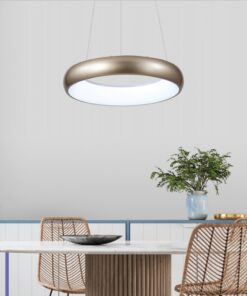InLight Κρεμαστό φωτιστικό LED 110W 3CCT από λευκό ακρυλικό D:60cm (42023-A-White)