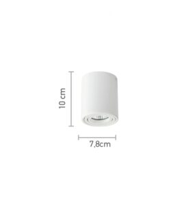 InLight Φωτιστικό οροφής από λευκό μέταλλο 1XGU10 D:7,8cm (42025-WH)