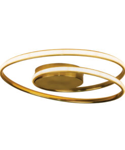 InLight Πλαφονιέρα οροφής LED 36W 3000K από αλουμίνιο σε χρυσαφί απόχρωση D:45cm (42028-GL)