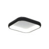 InLight Πλαφονιέρα οροφής LED 78W 3CCT από μαύρο μέταλλο και λευκό ακρυλικό D:45cm (42030-Black)