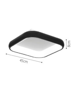 InLight Πλαφονιέρα οροφής LED 78W 3CCT από λευκό μέταλλο και ακρυλικό D:45cm (42030-White)